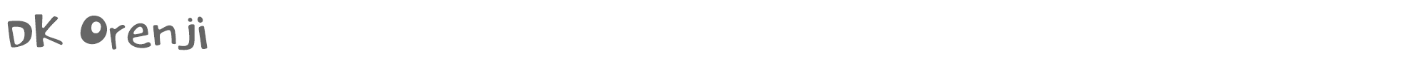 DK Orenji DK Orenji.otf font preview
